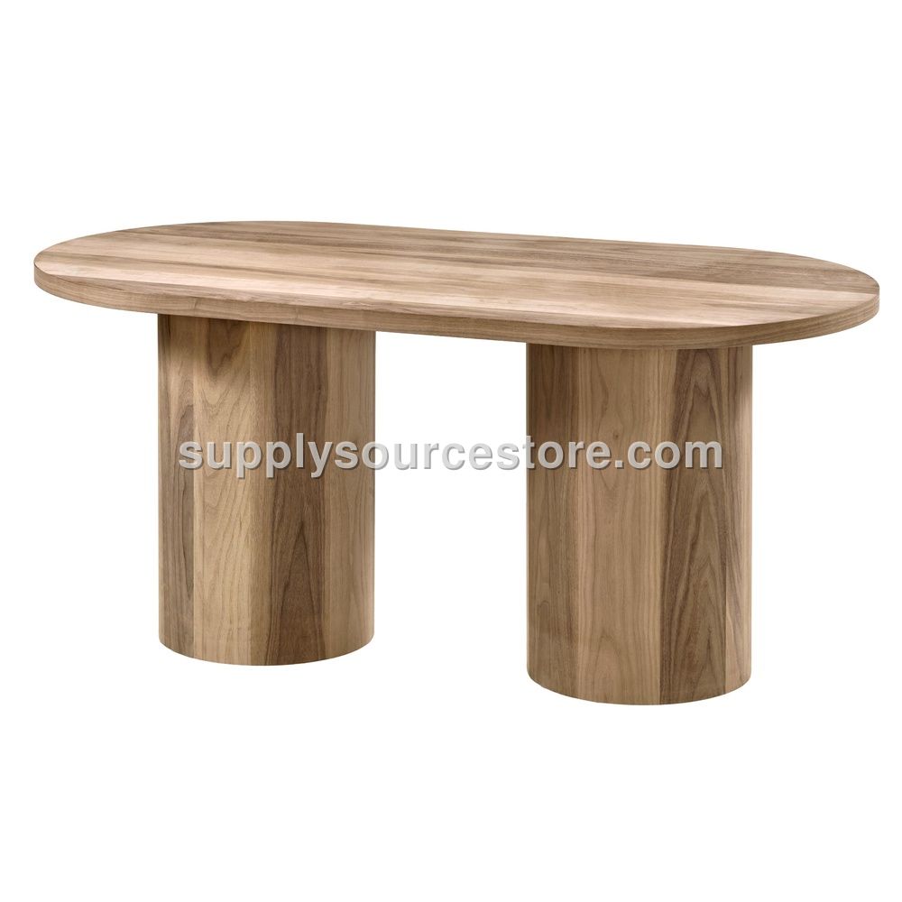 180 cm (70.9 in) Walnut Oval Cylinder Table