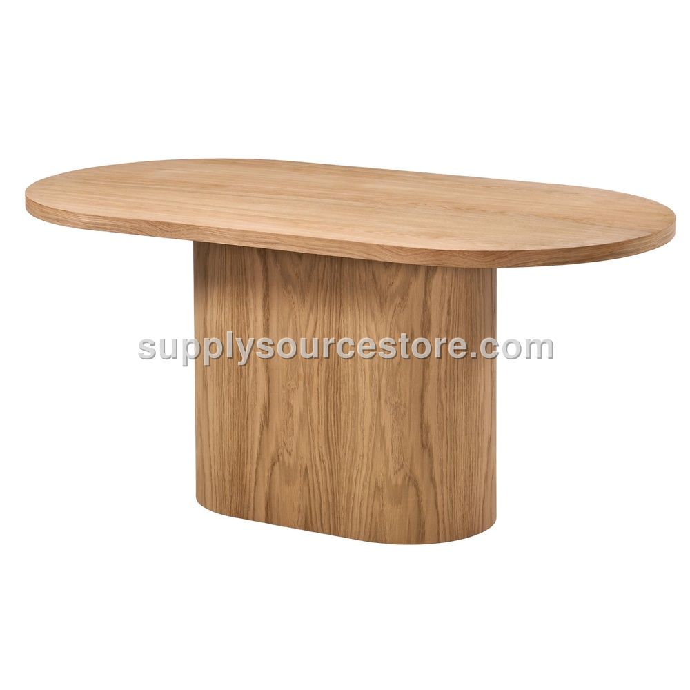 160 Oak UFO Oval Table