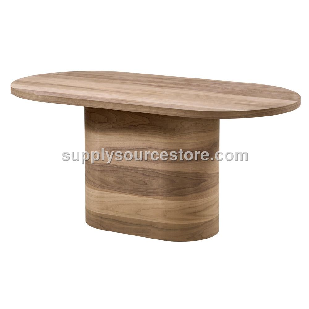 160 Walnut UFO Oval Table
