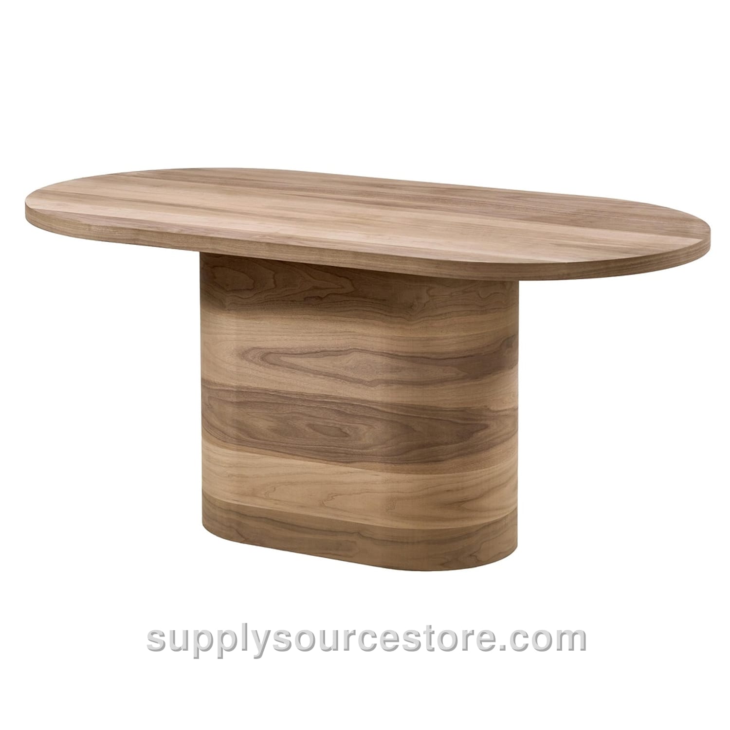180L Walnut UFO Oval Table