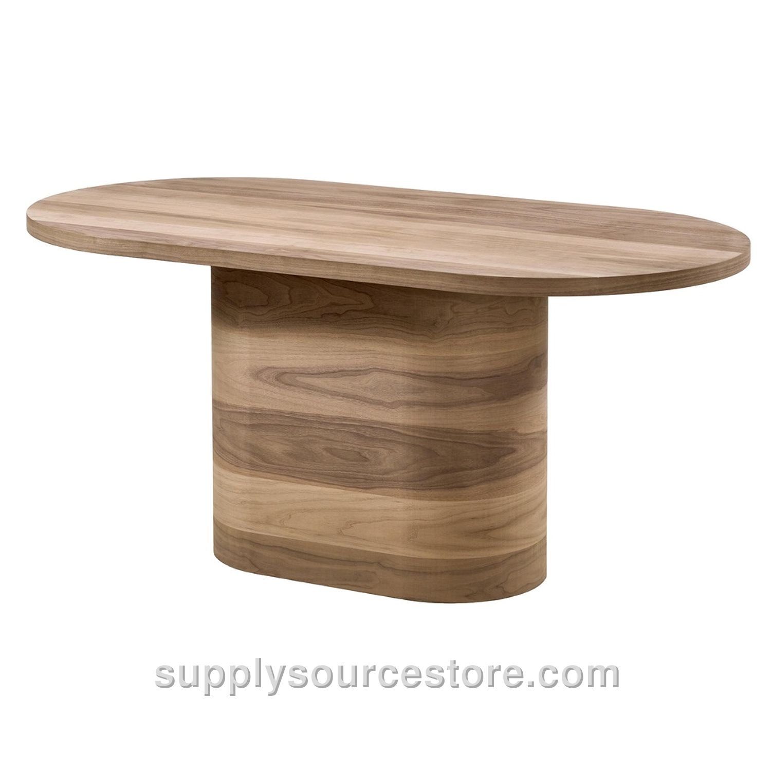 200L Walnut UFO Oval Table