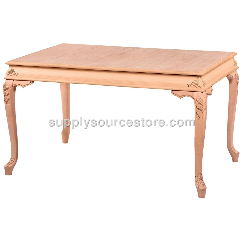 140 Fixed Curved Carved Table