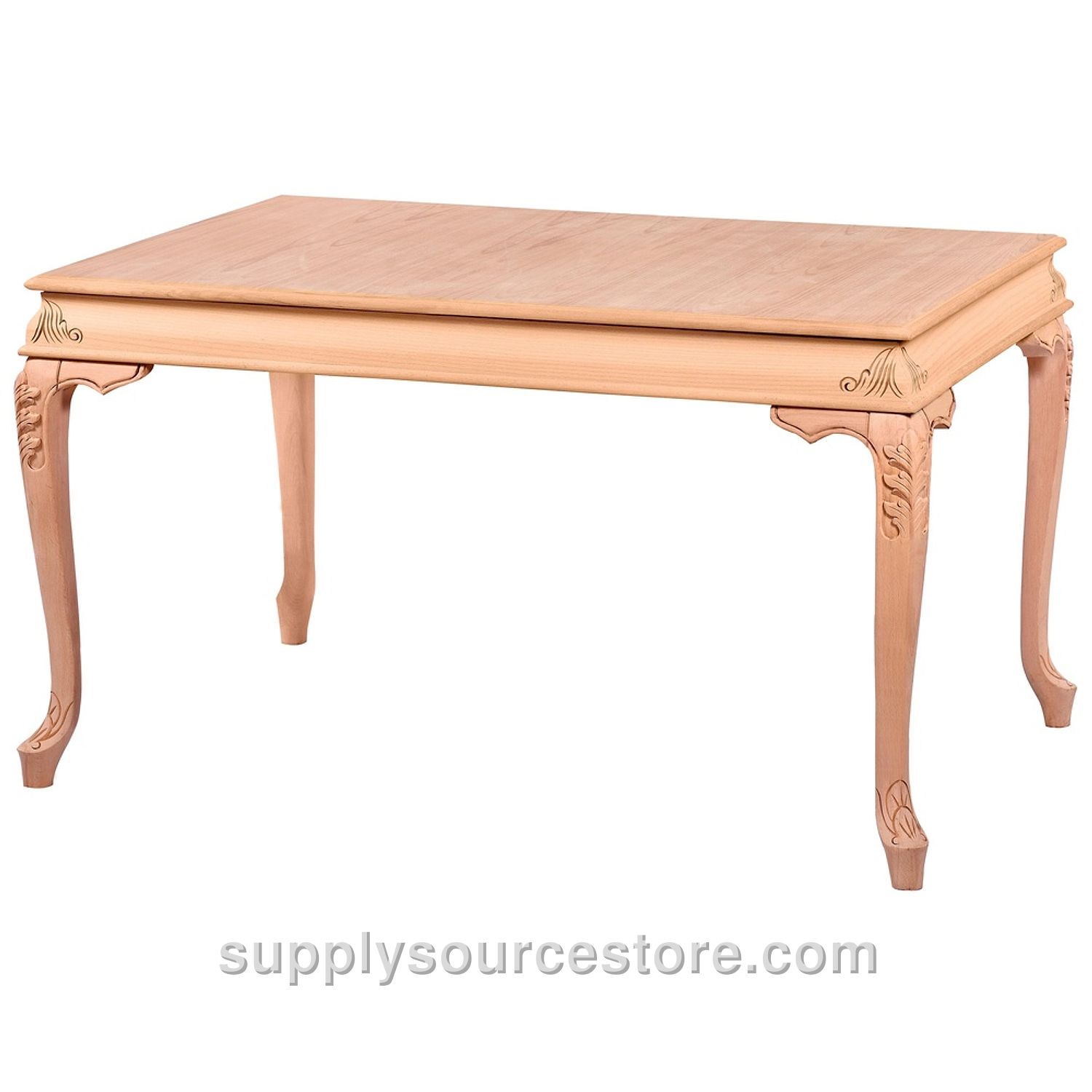 140 Fixed Curved Carved Table