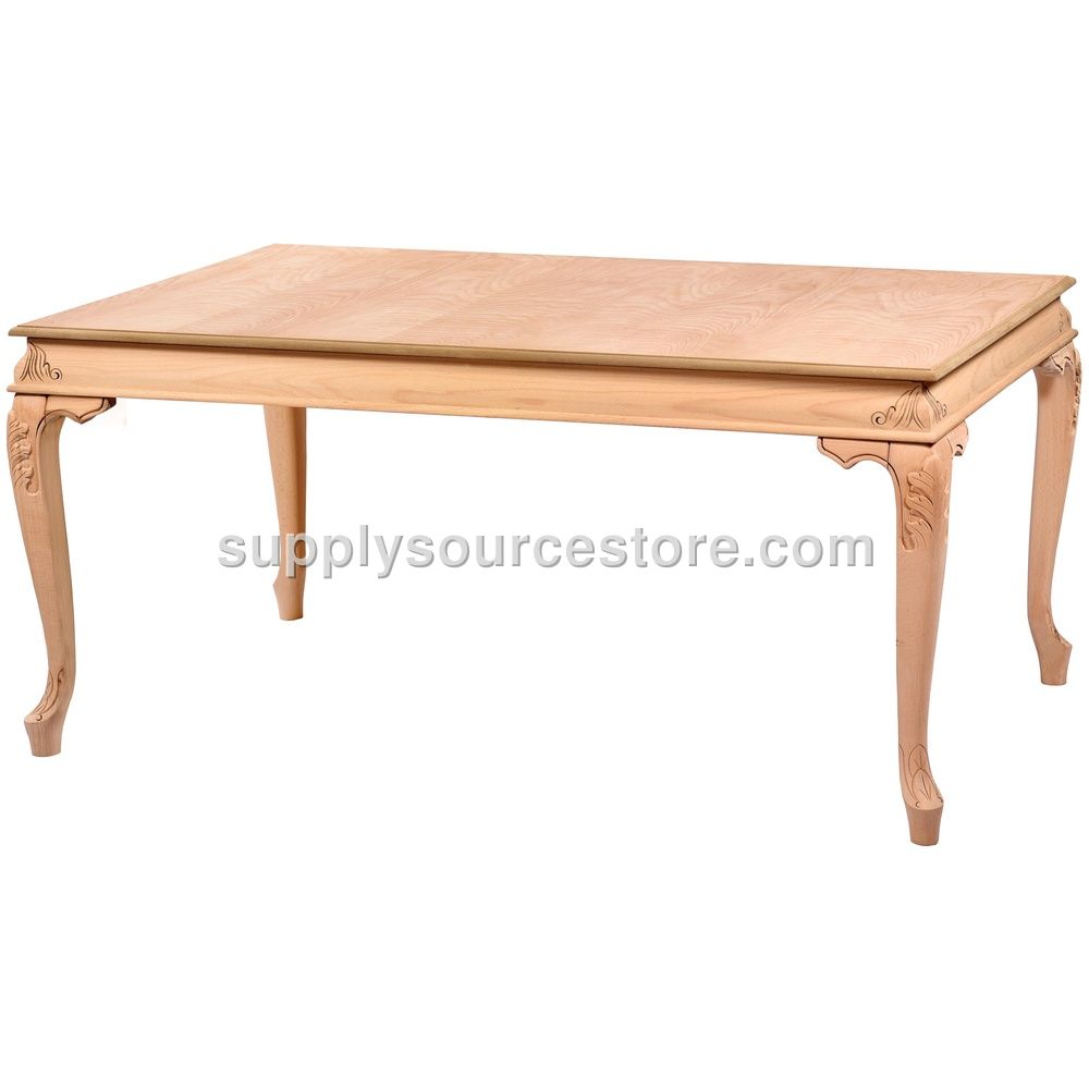170 Fixed Arched Carved Table