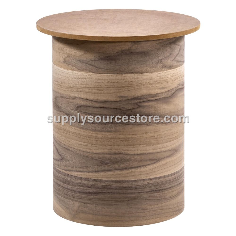 WALNUT WIDE CYLINDER BASE