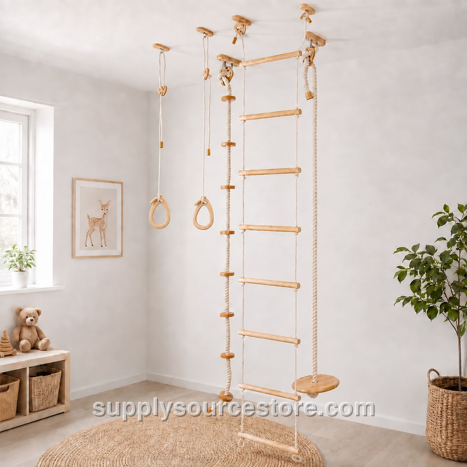 Kids Climbing Ropes
