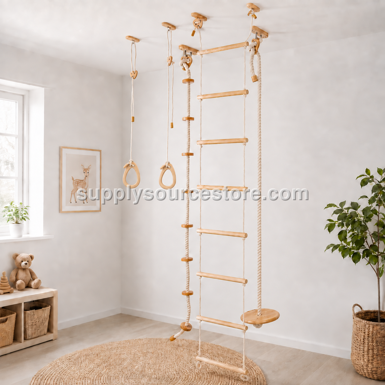 Kids Climbing Ropes