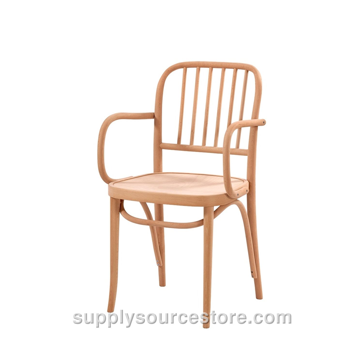 Slatted Armrest Chair