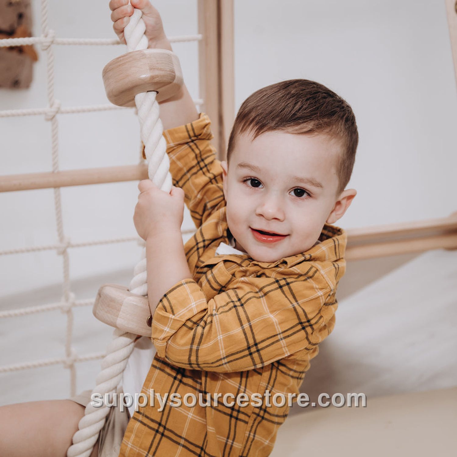 Kids Climbing Rope