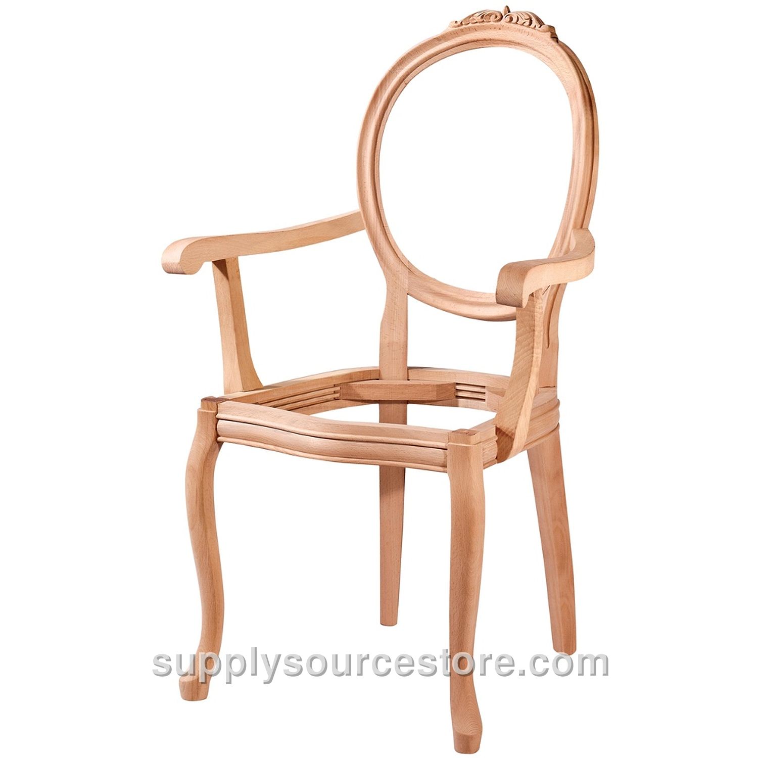 Medallion Carved Arm Chair