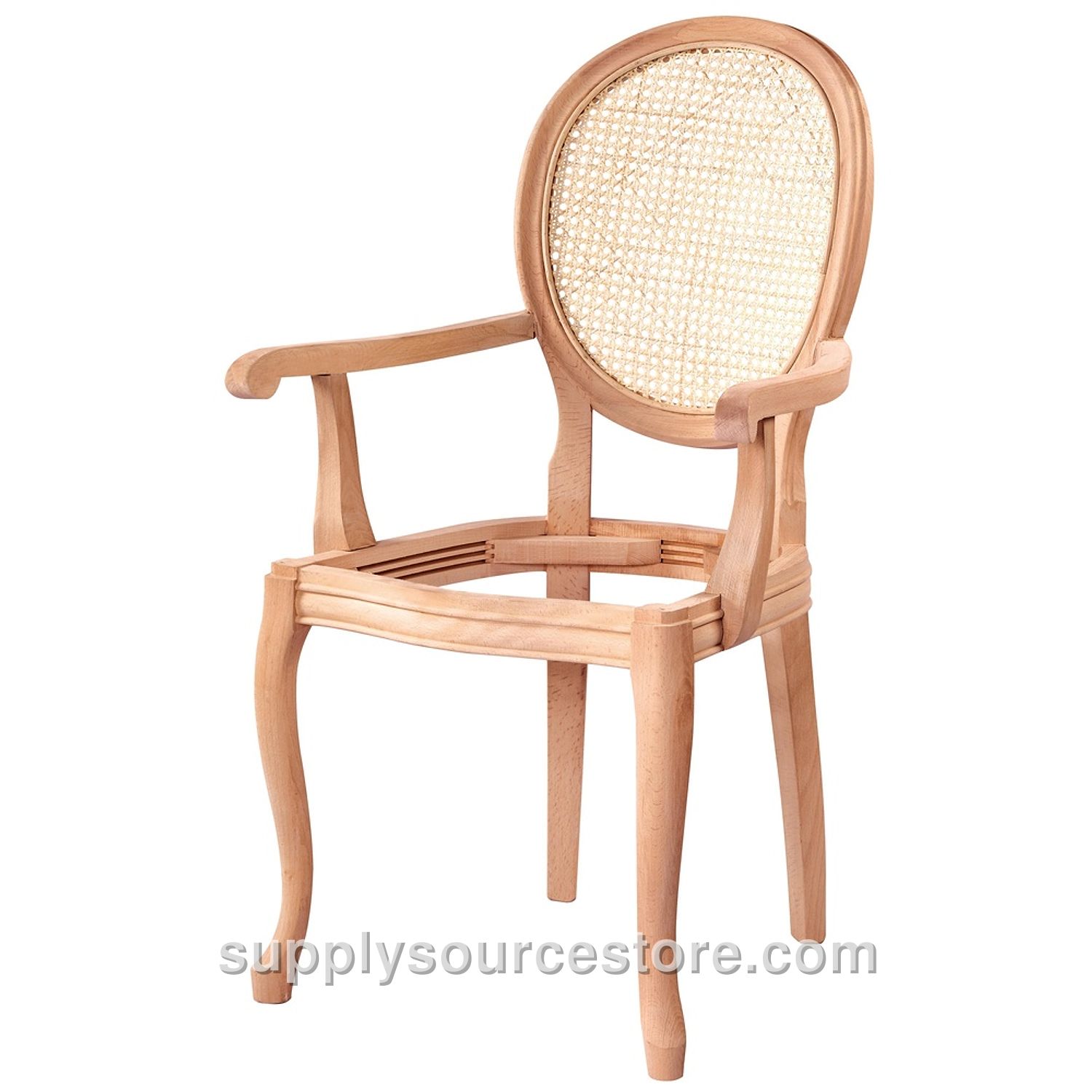 Wicker Medallion Arm Chair