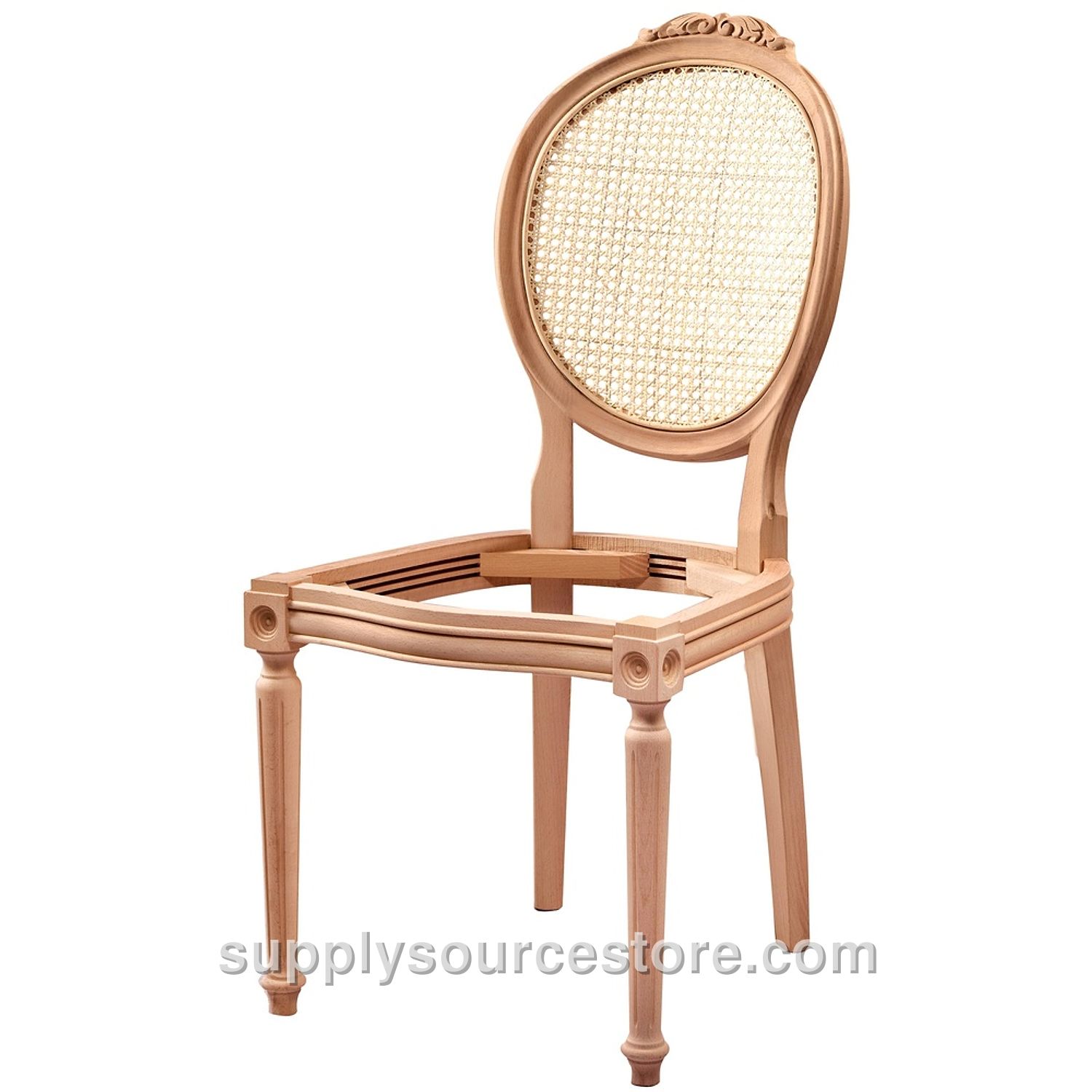 Wicker Twisted Carved Chair