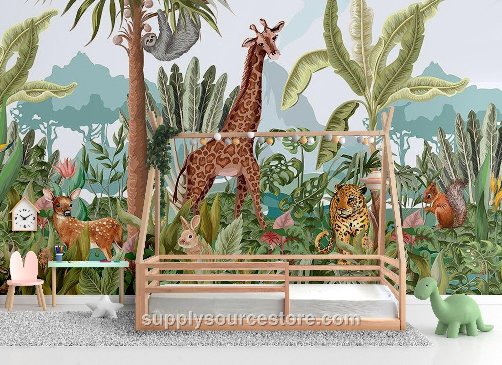 Tribal Native American Solid Wood Crib