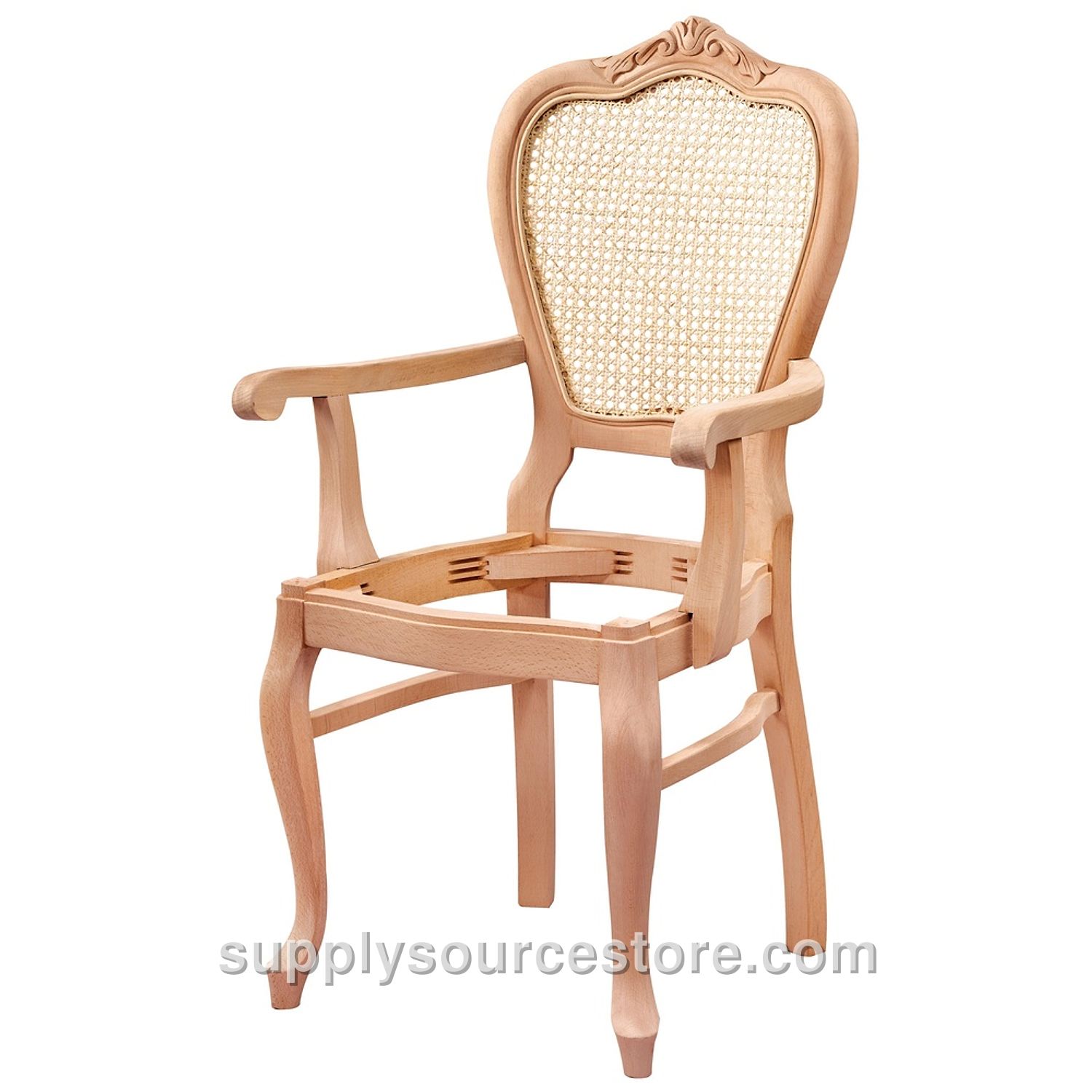 Woven Classic Carved Armchair