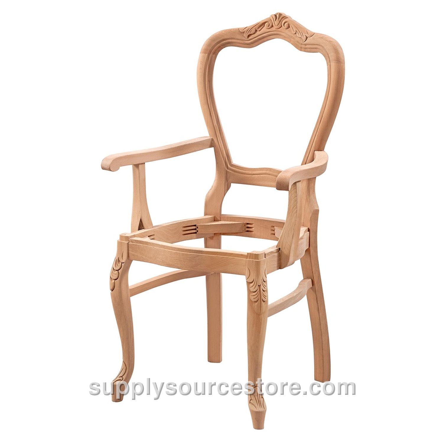 Foot-Carved Armchair
