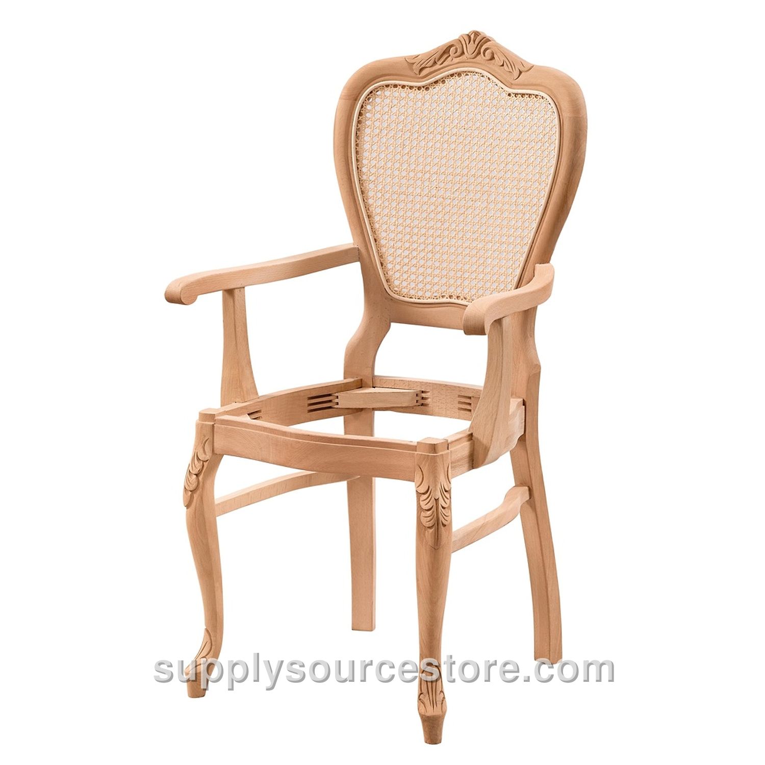 Carved Foot Arm Chair