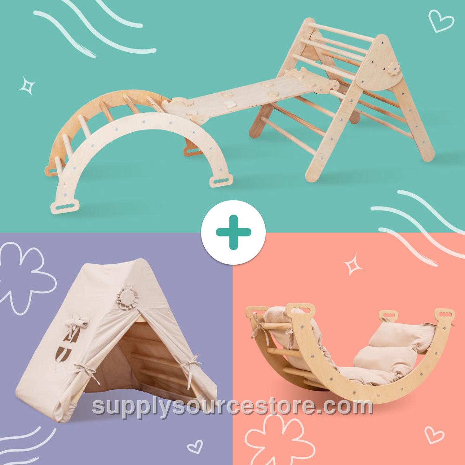 Montessori Climber with Accessories