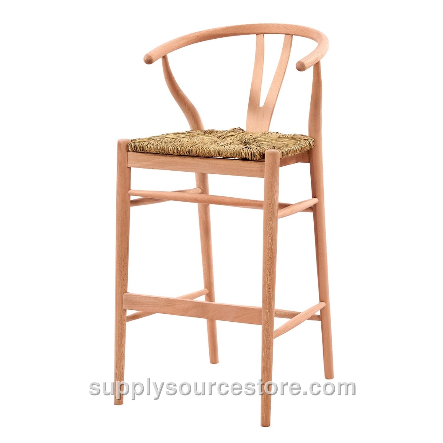 Woven Danish Bar Chair