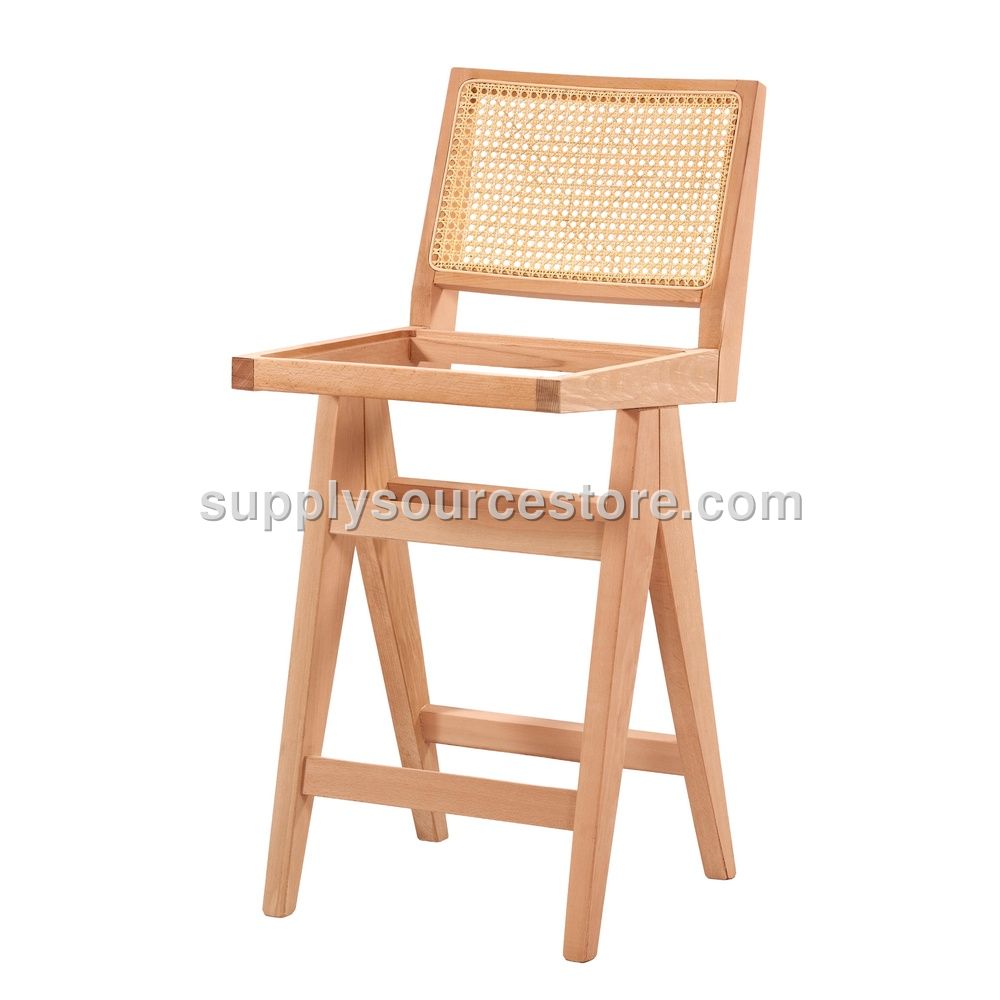 Rattan Armless LUNA Bar Chair