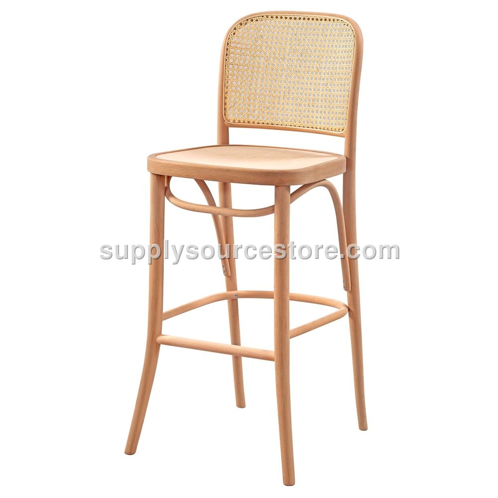 Wicker Honeycomb Bar Stool