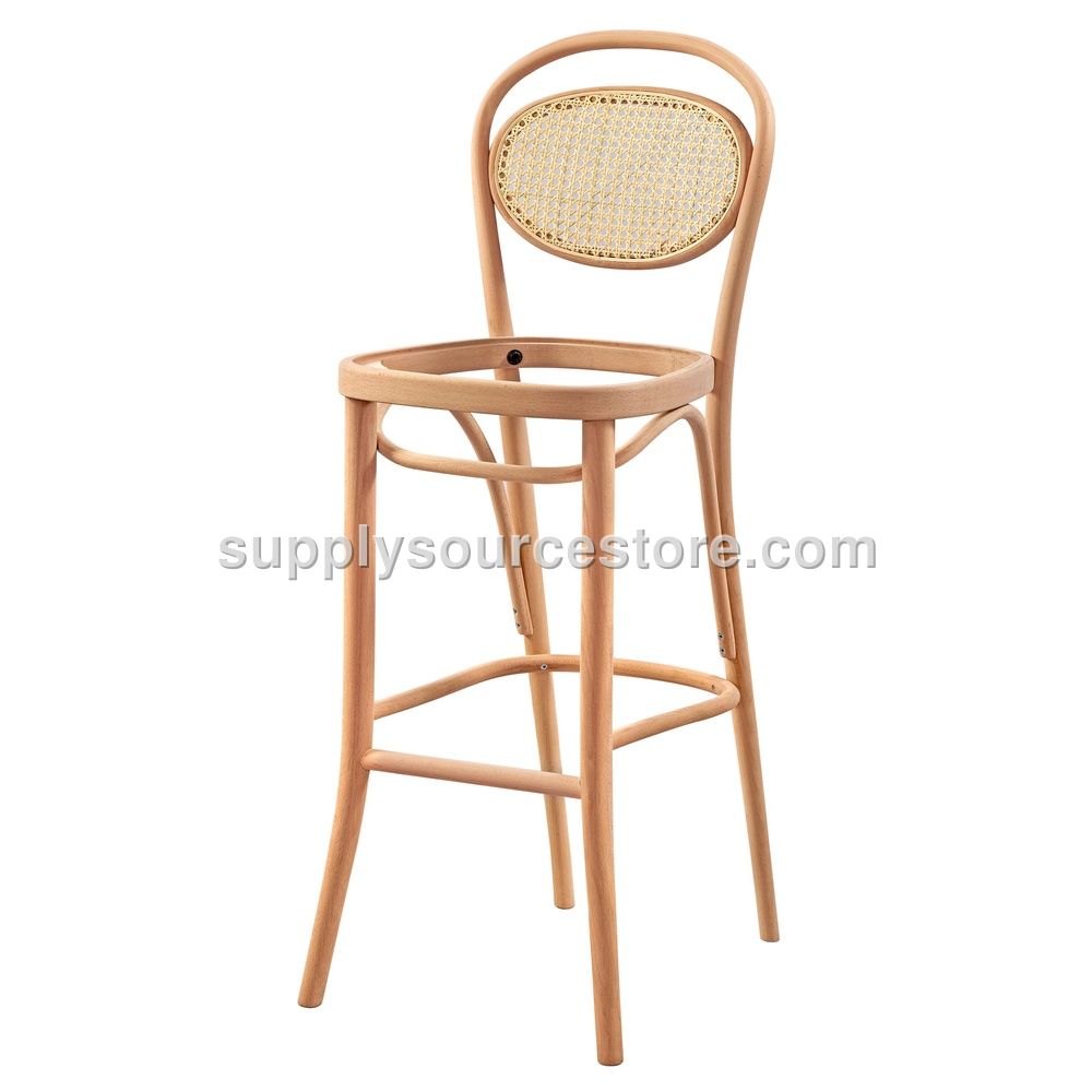 Wicker Sun Upholstered Bar Stool