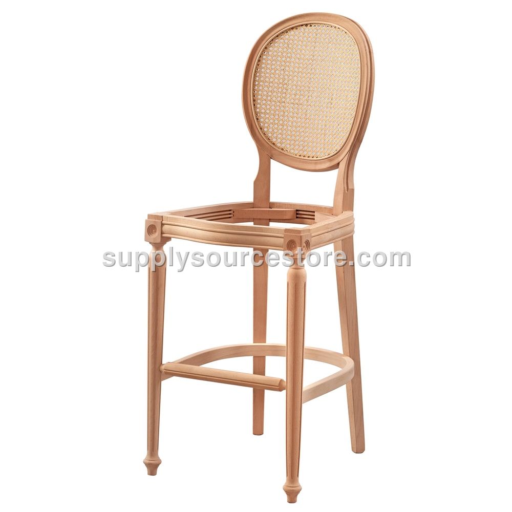 Wicker Spiral Bar Stool