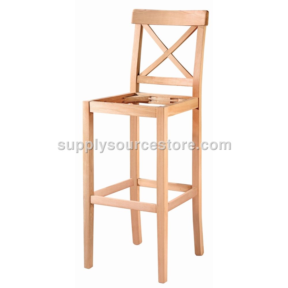 Diagonal Upholstered Bar Chair