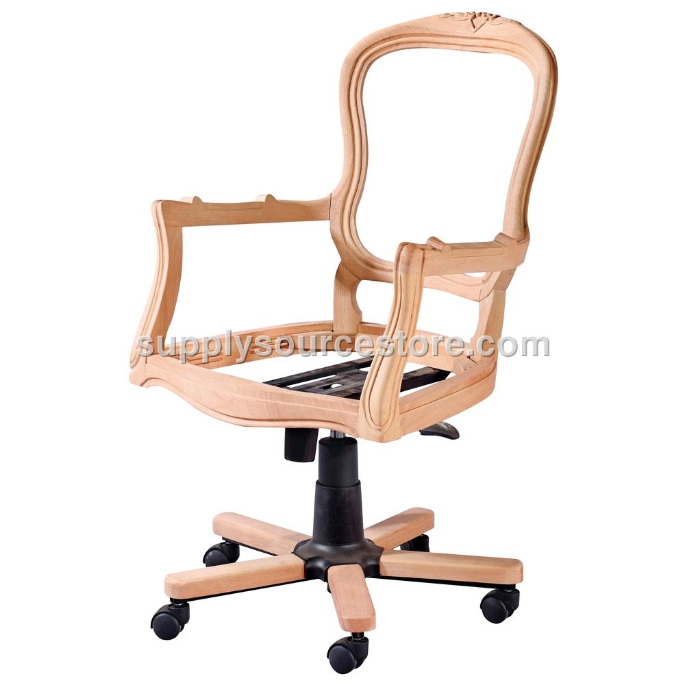 CARVED ROTATING CHAIR
