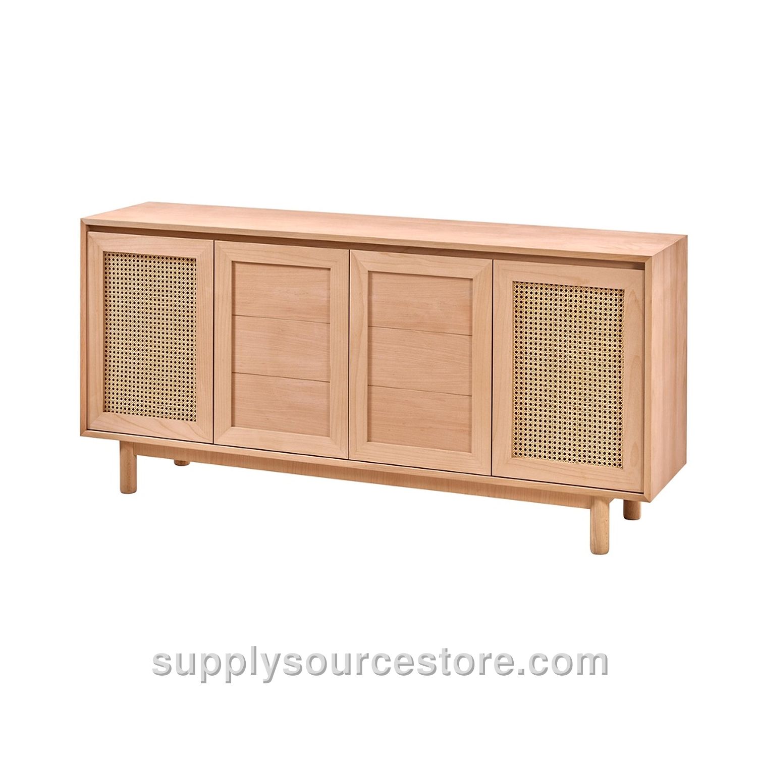 Wicker 180 cm (70.9 in) Abelia Beech Console