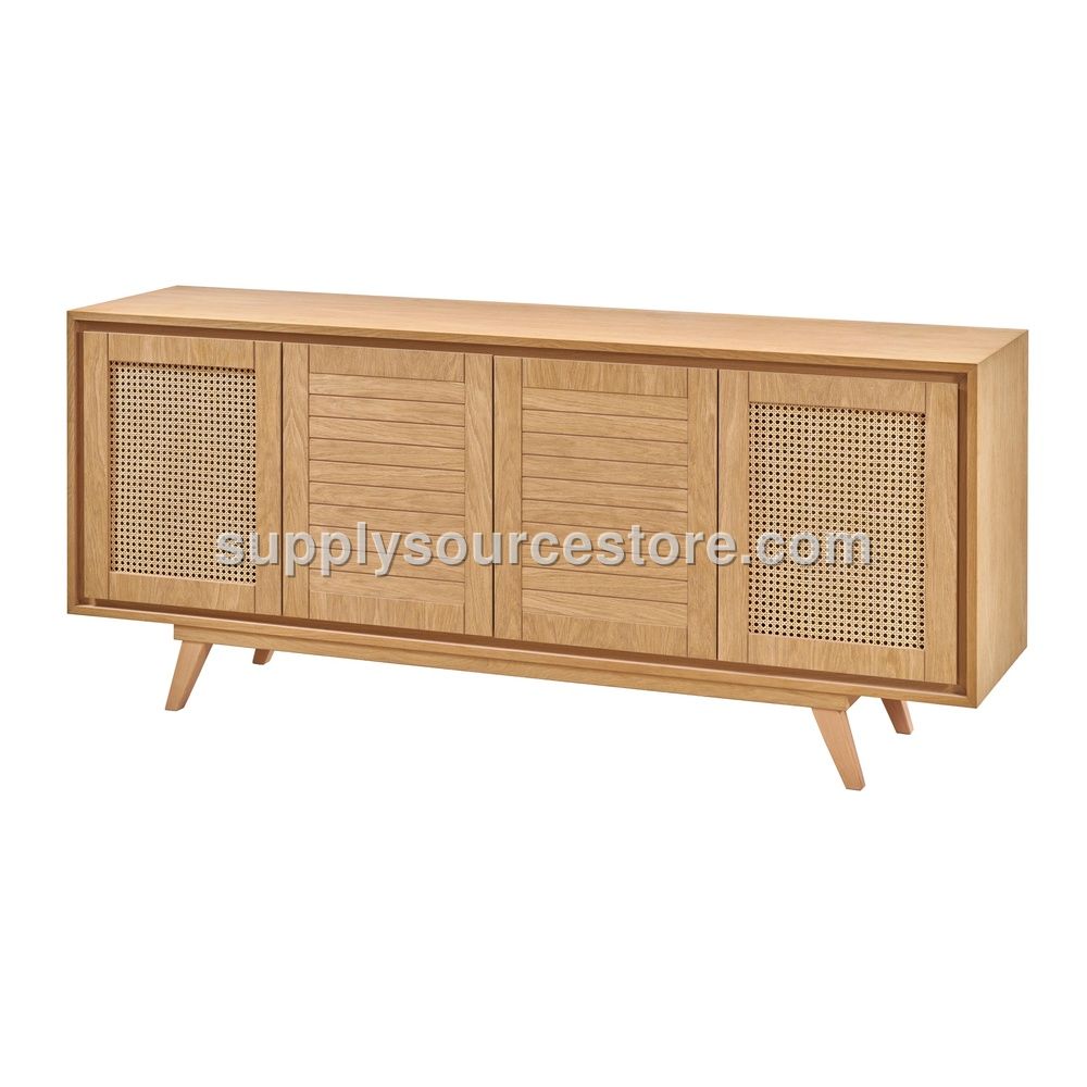 Ribbed Robus Oak Console
