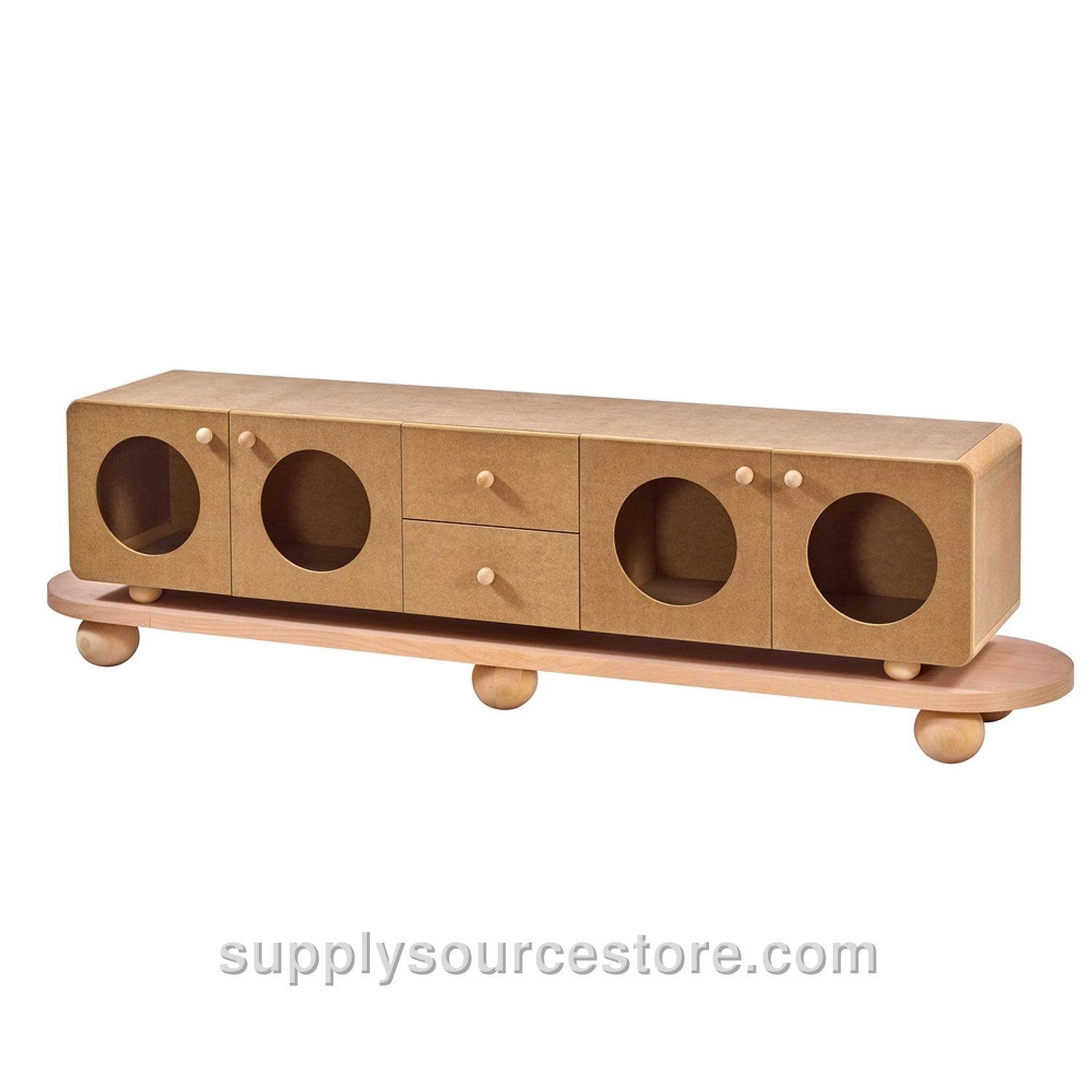 Drawer Round TV Stand