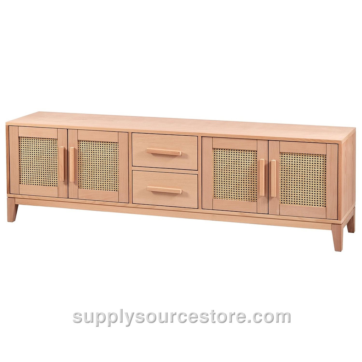 Ribbed Drawer Conic TV Stand