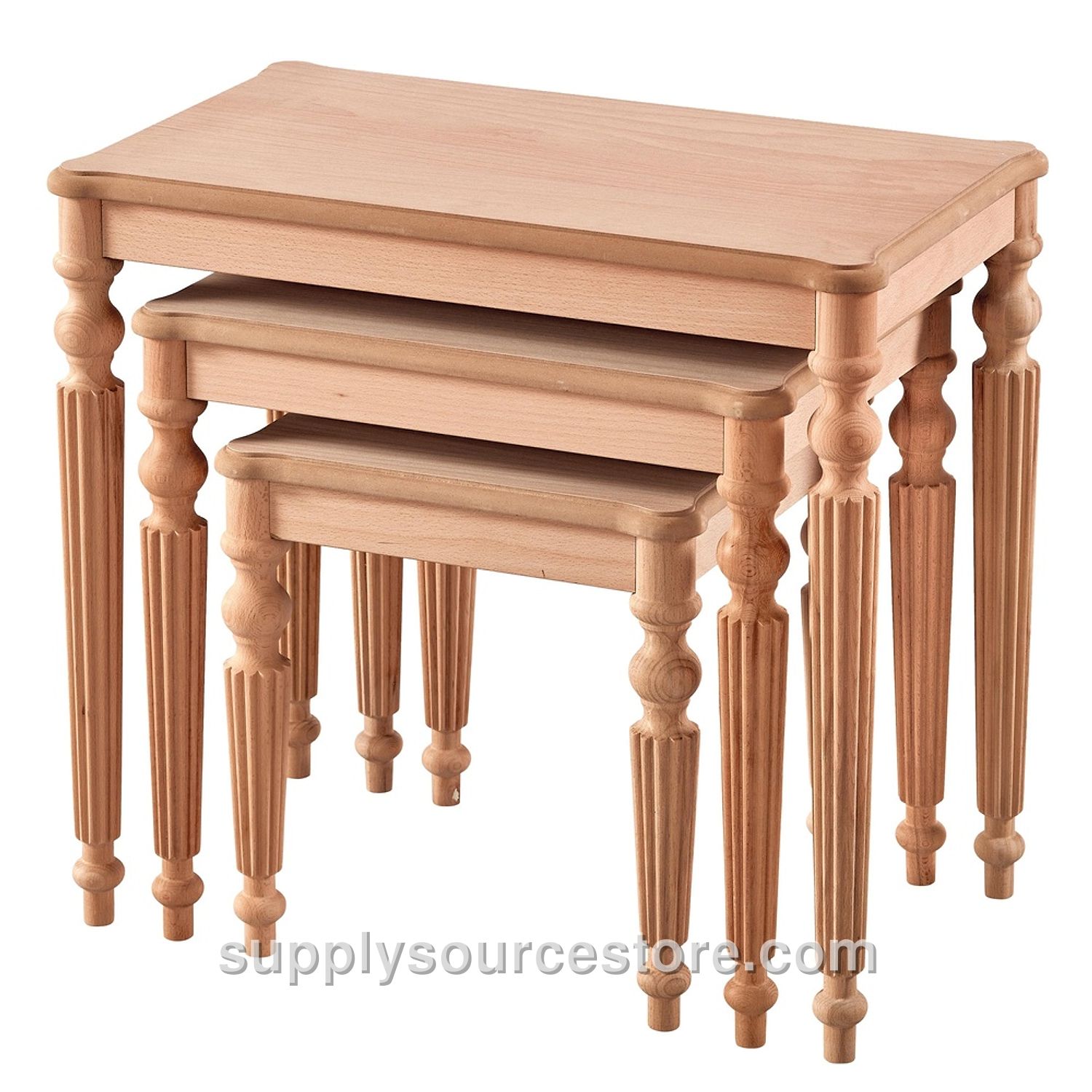 Mira Beech Nesting Tables