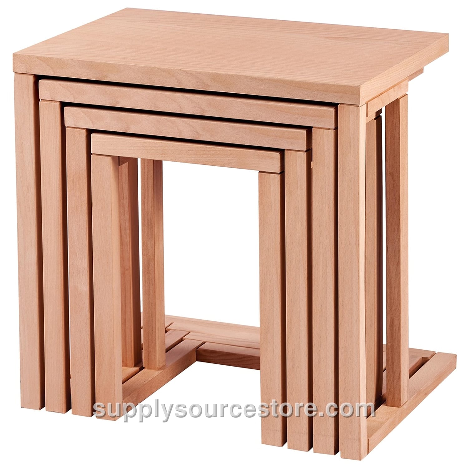 4-Piece Beech Zigzag