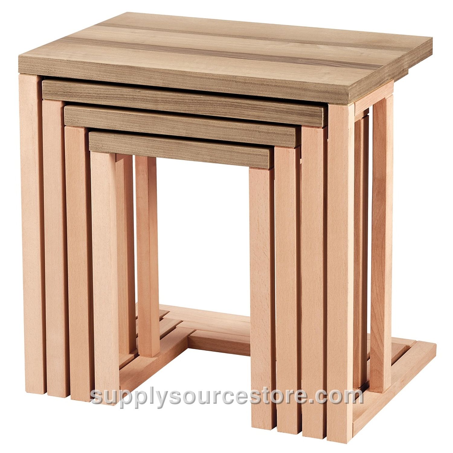 4-Piece Walnut C Zigzag