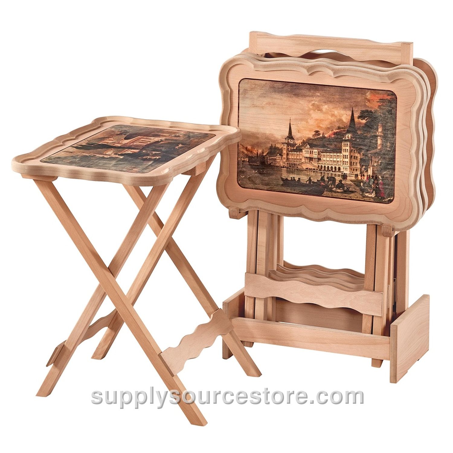 NO 26 Large Bag Nesting Tables with Pool