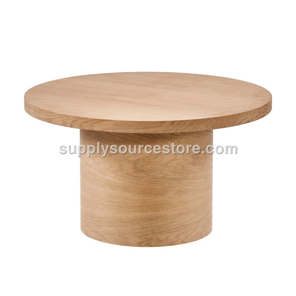 Beech Cylindrical Coffee Table