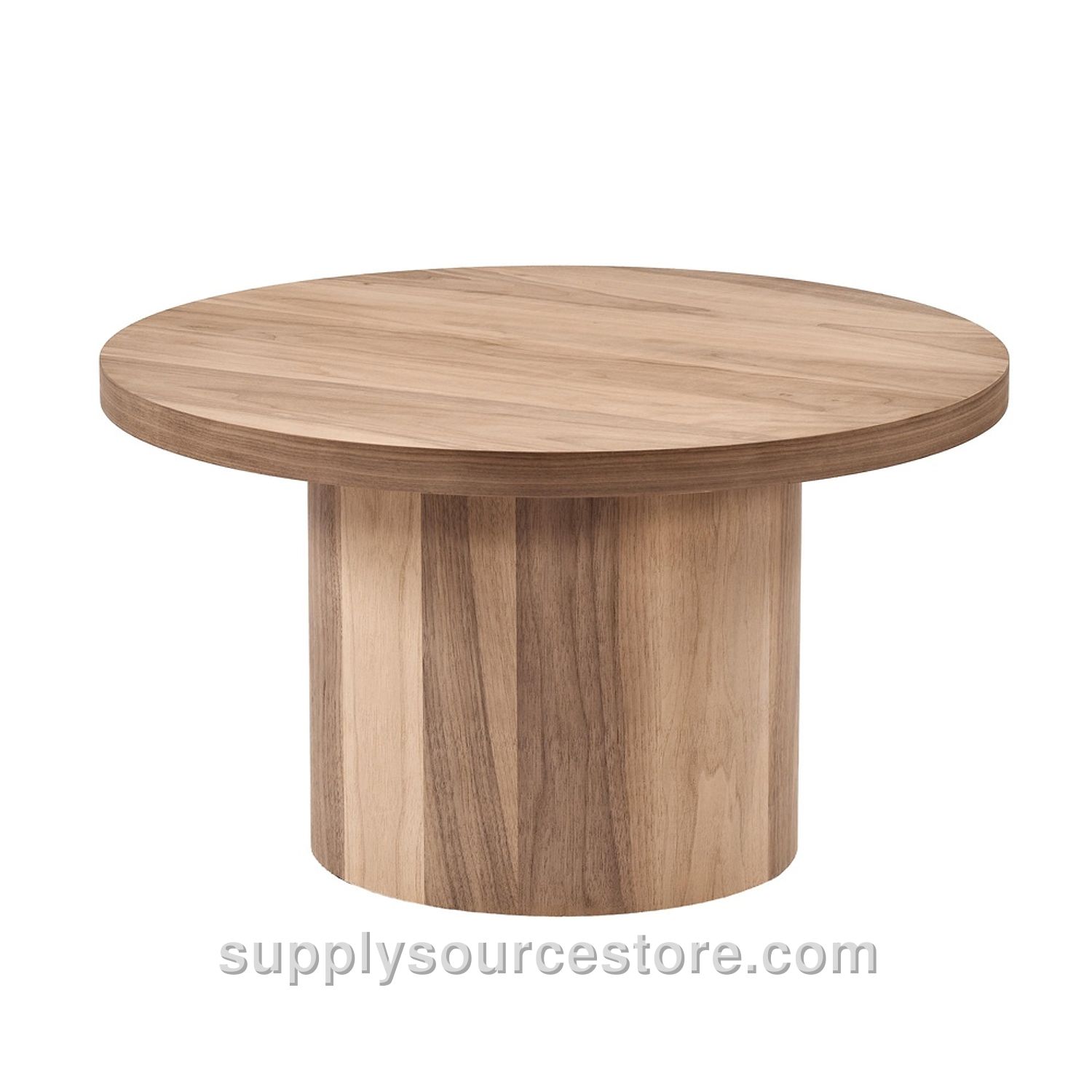 Walnut Cylinder Coffee Table