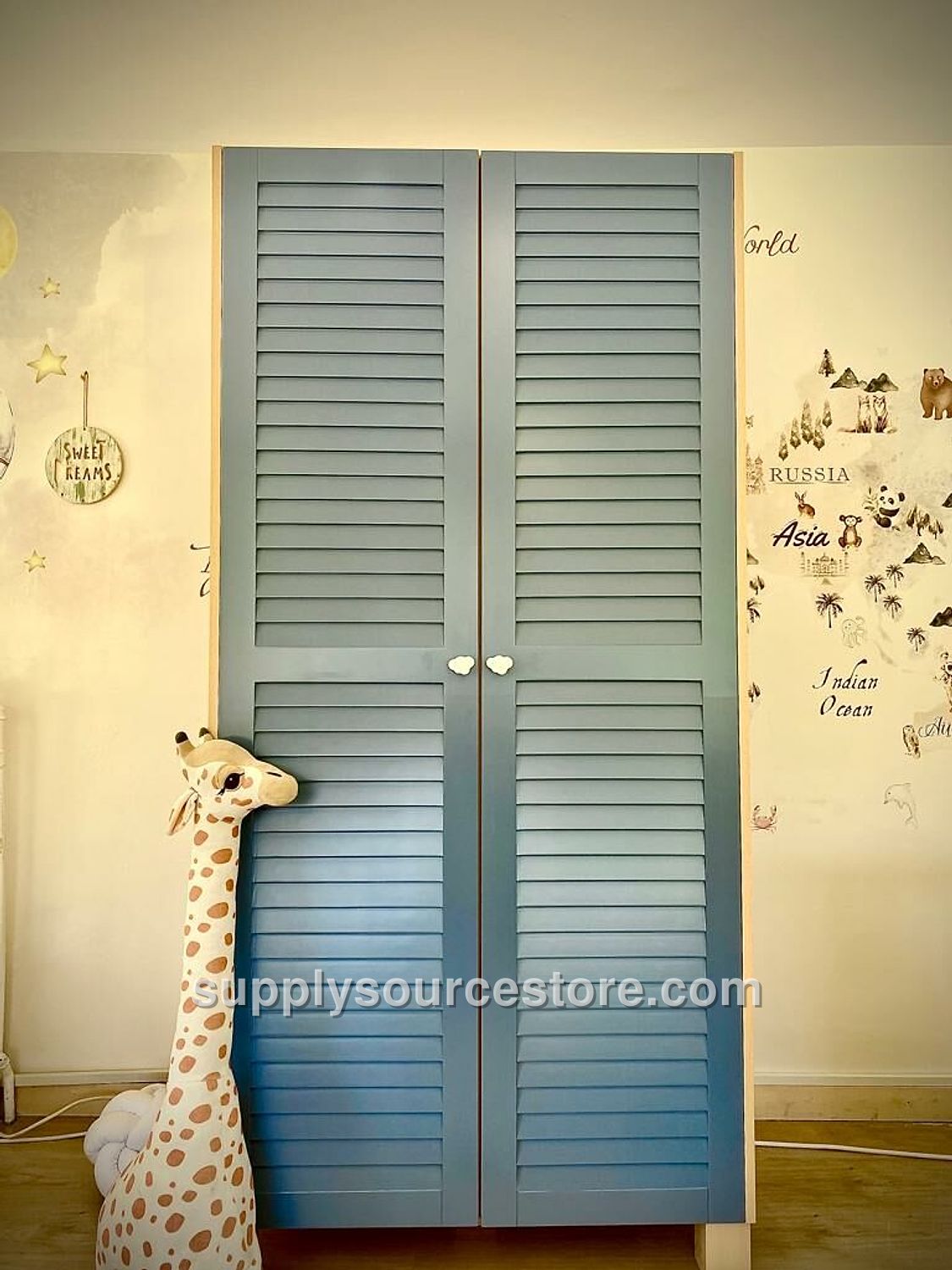 Cotta Two-Panel Shutter Wardrobe