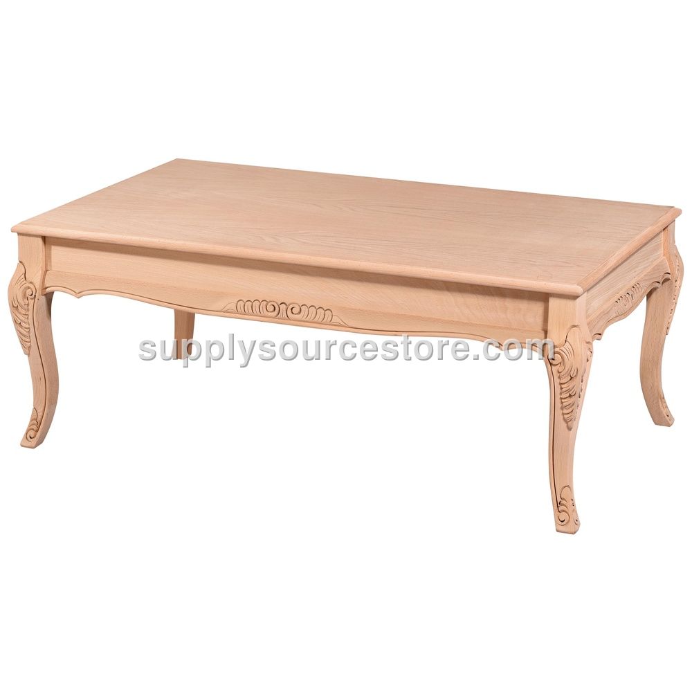 Nil Rustic Carved Coffee Table
