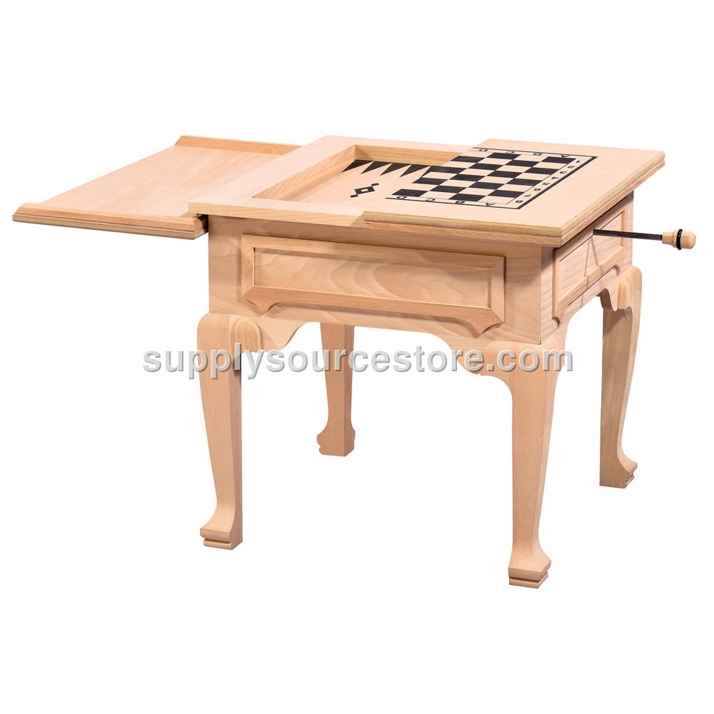 Lidded Small Backgammon Side Table