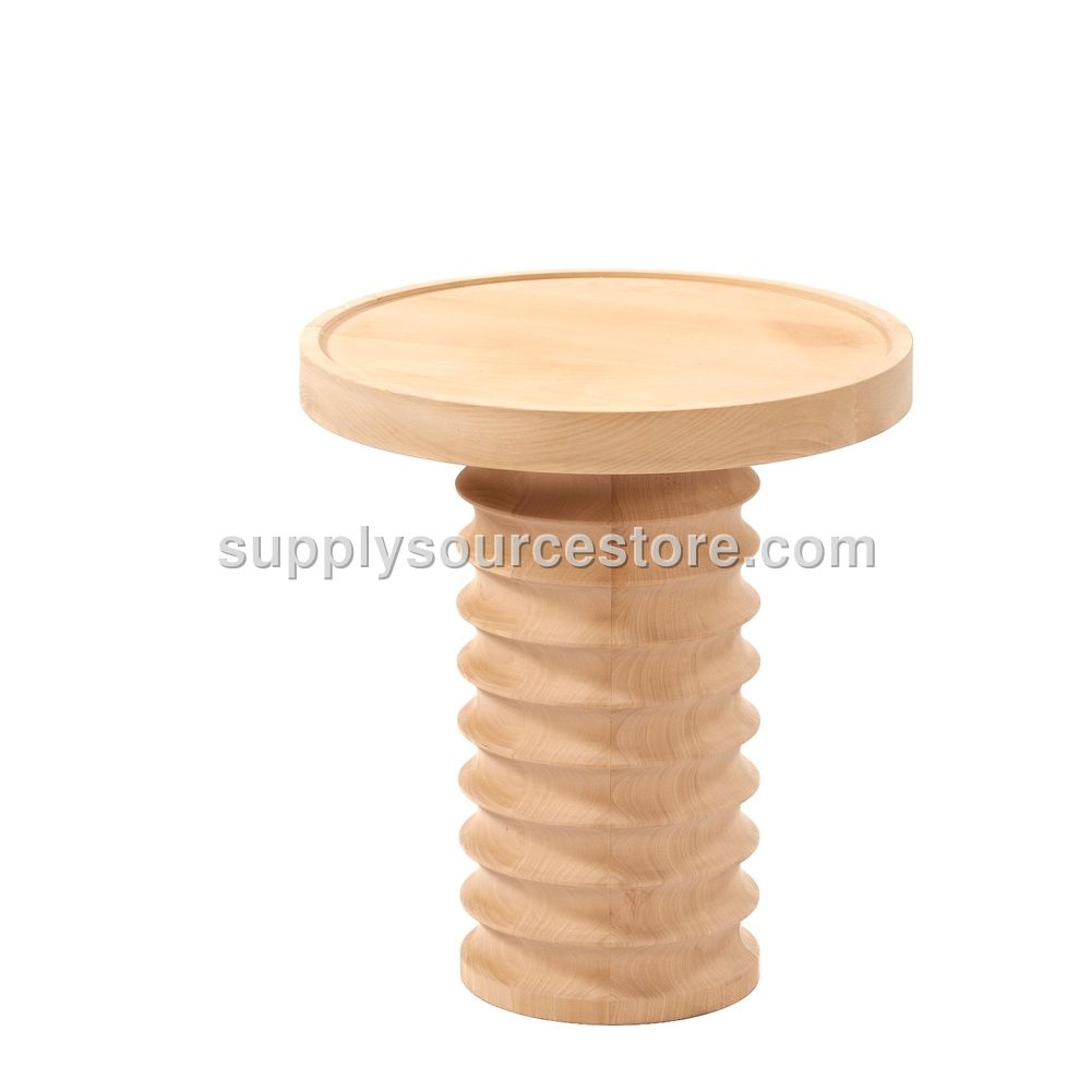 Grooved Side Table