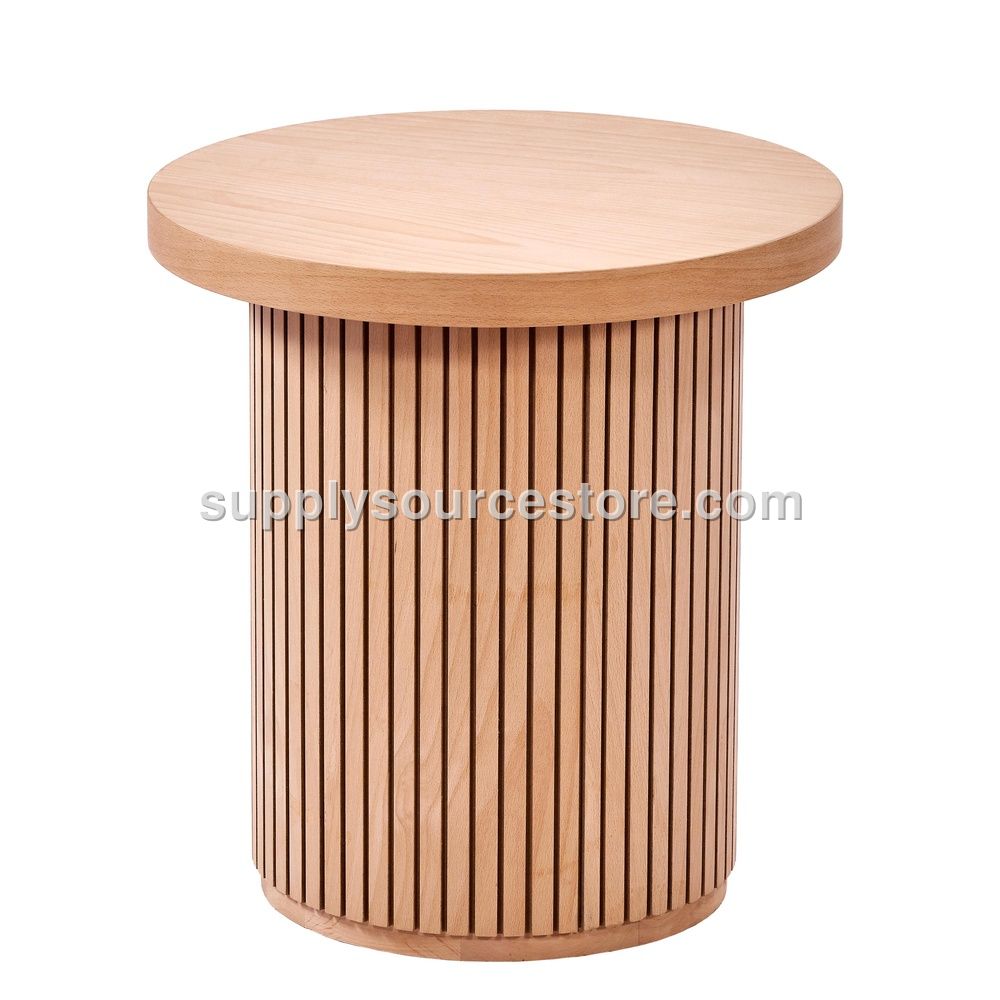 Birch Striped Side Table
