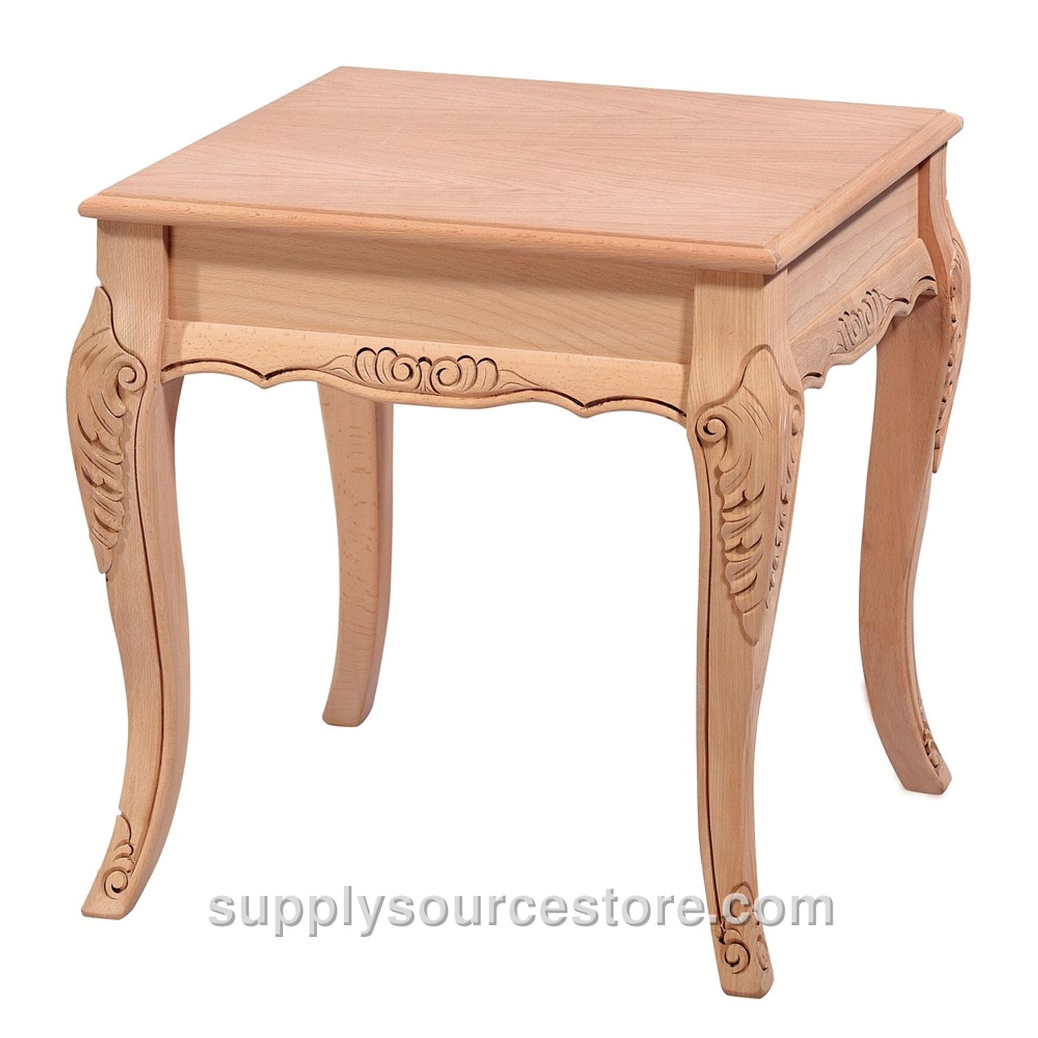 Nile Rustic Carved Side Table