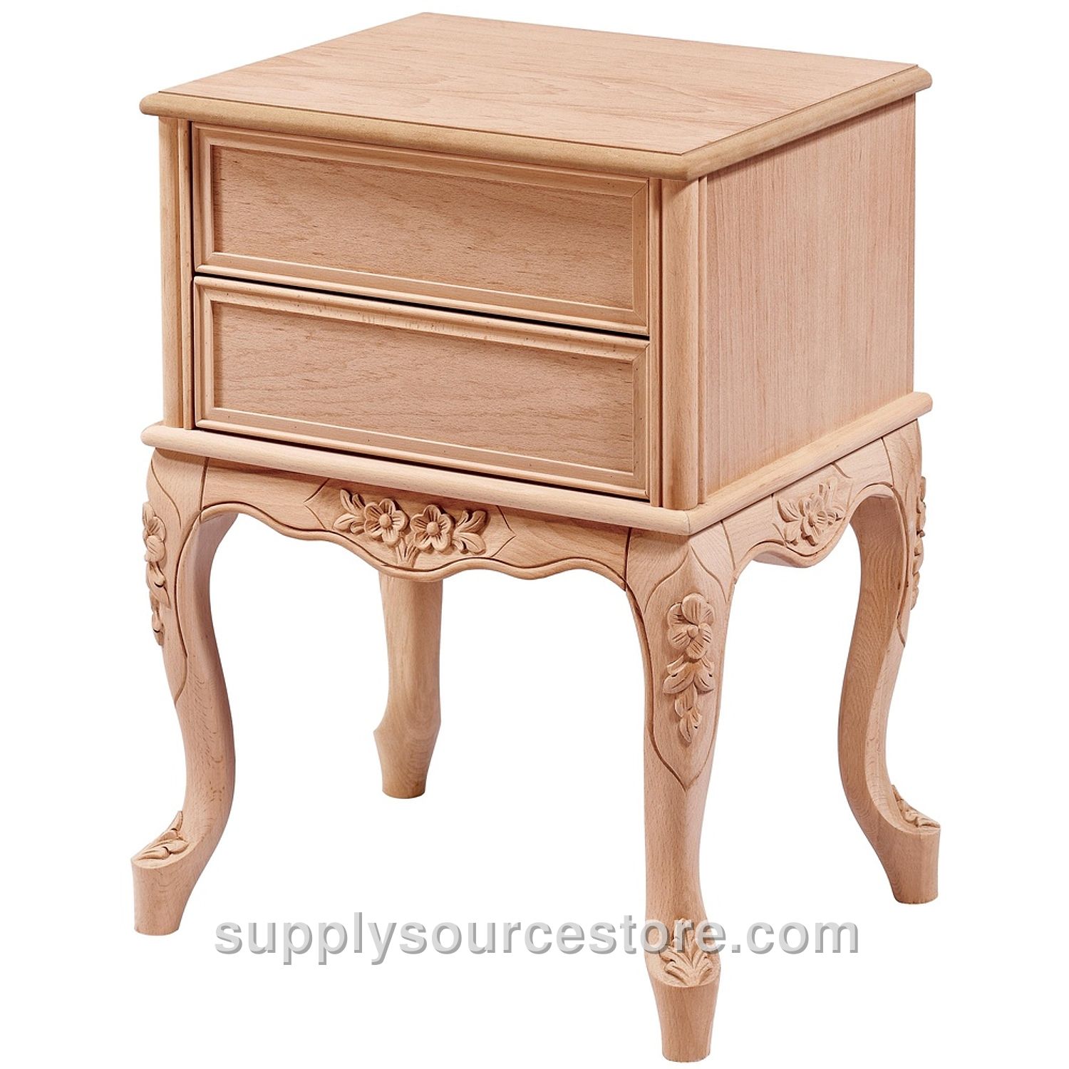 King Dar Carved Nightstand