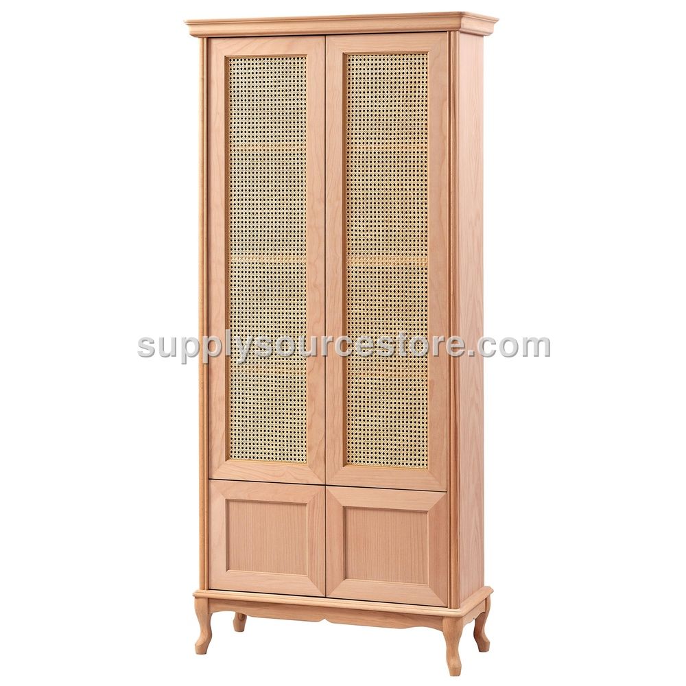 Wicker Lidded Bookshelf