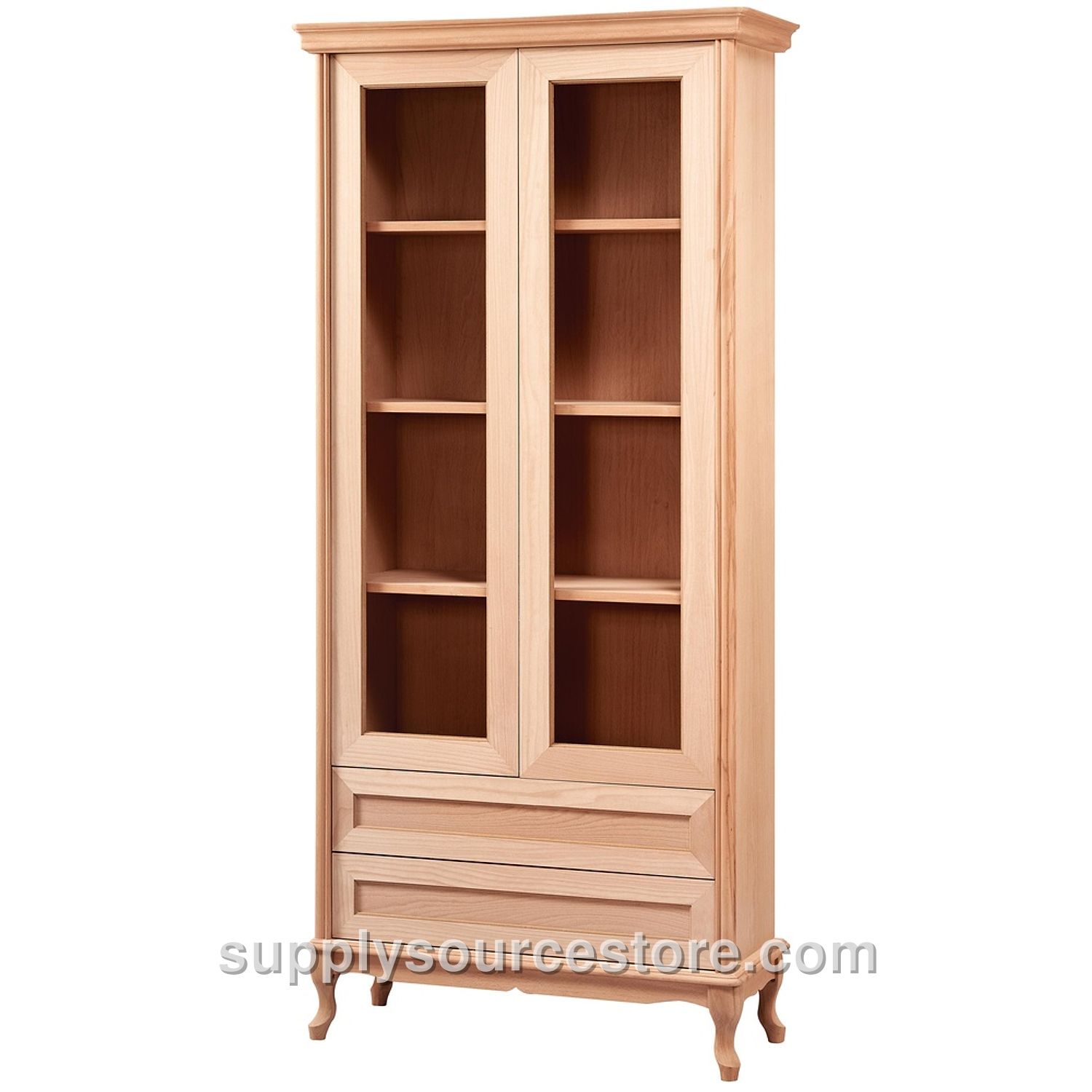Drawer Glass Bookcase