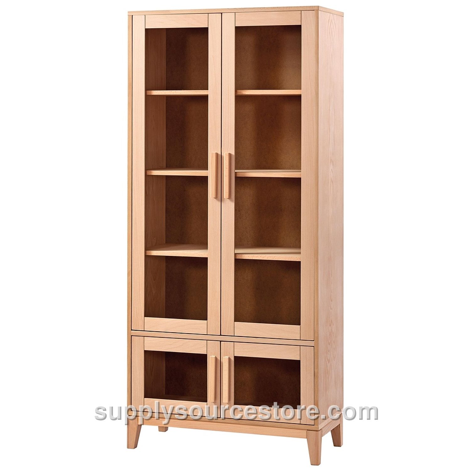 Conical Lid Glass Bookcase