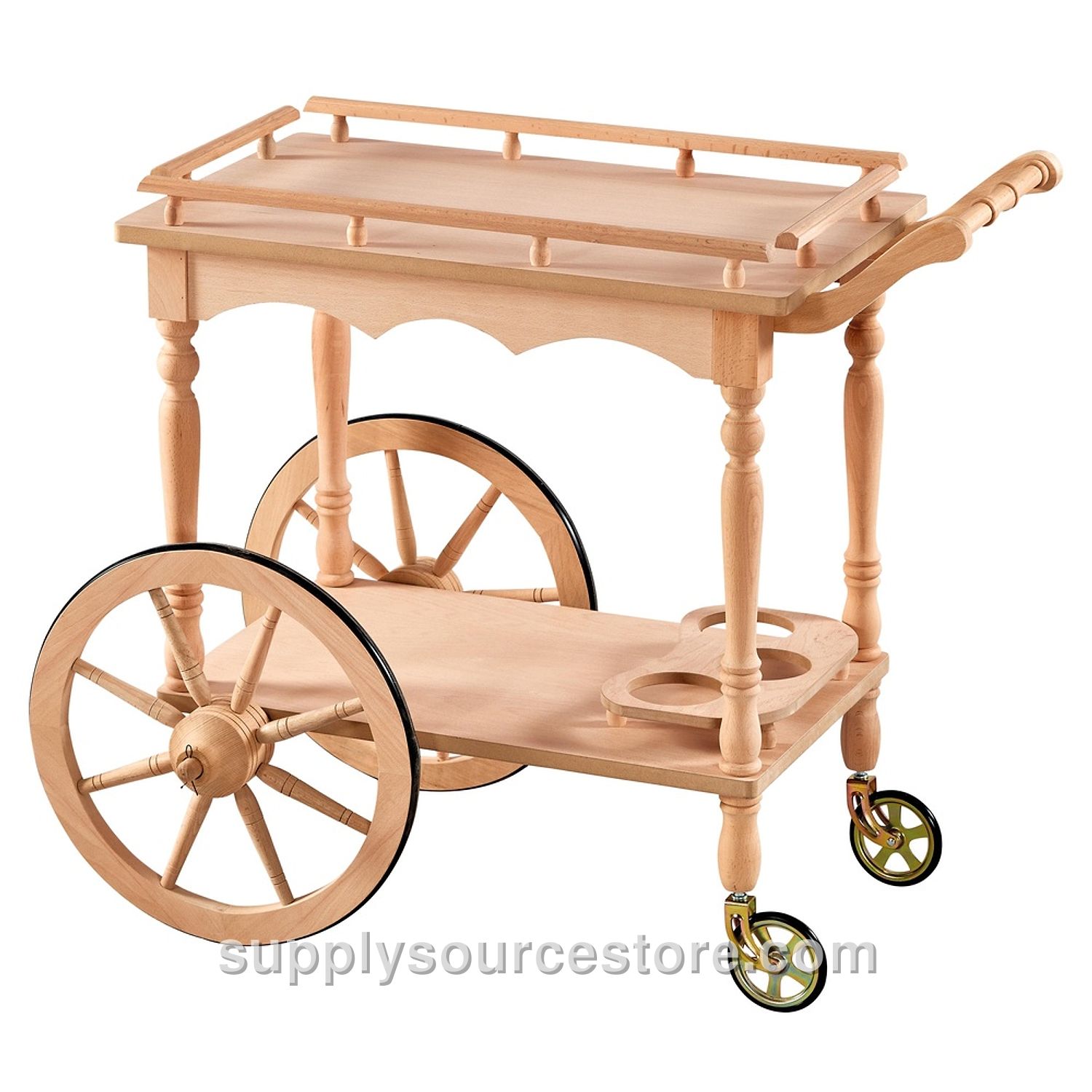 Large Single-Wheel Service Cart