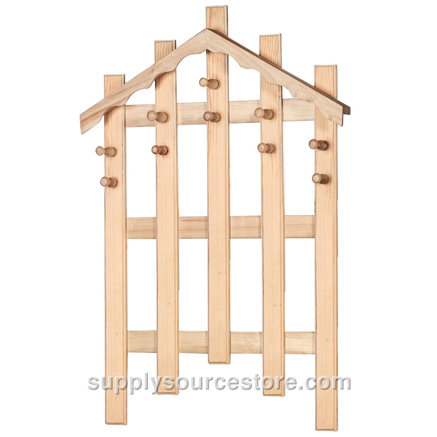 Pine Roof Coat Rack
